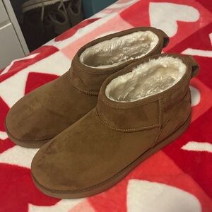 Cozy Brown Suede Women’s Shoes